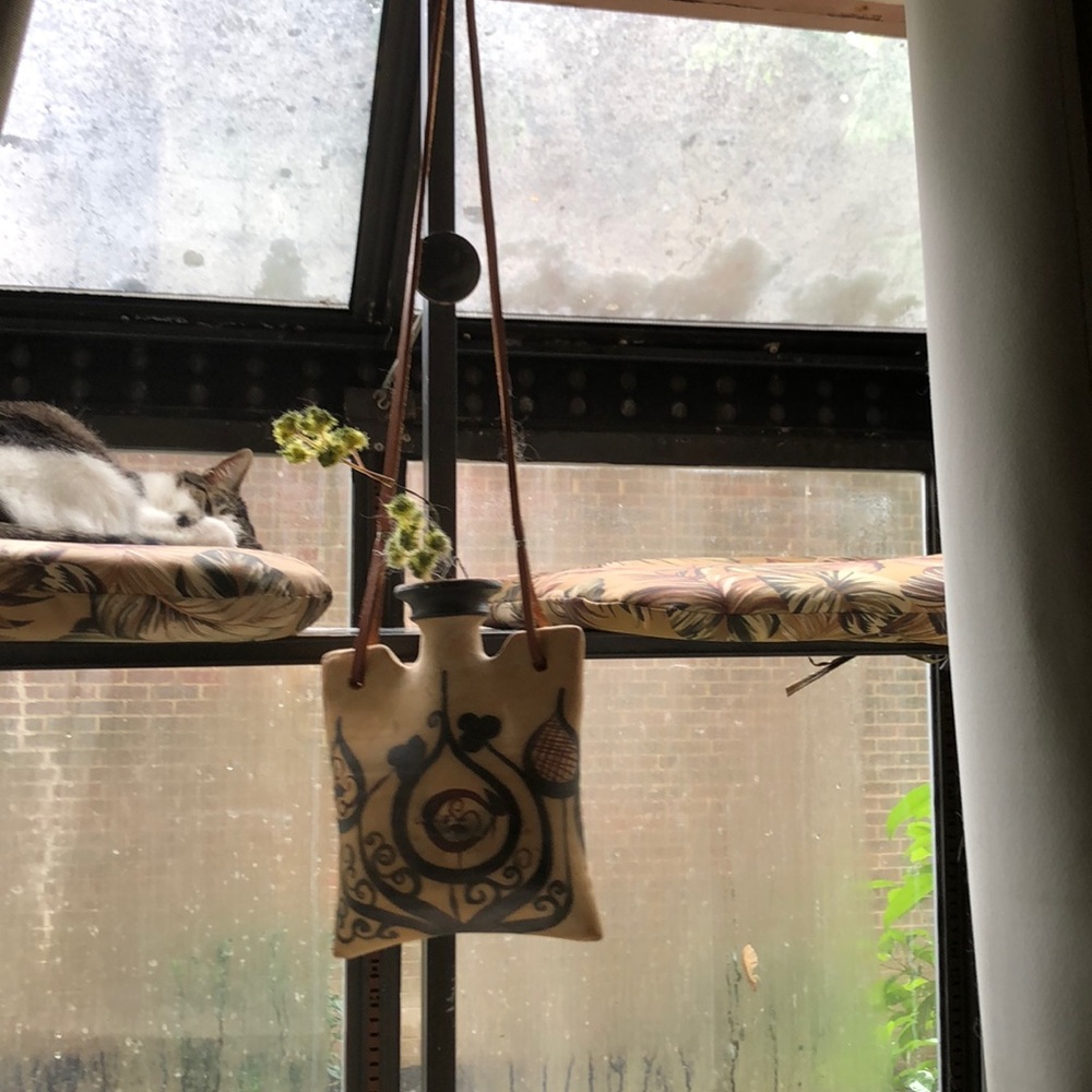Hanging canister planter
